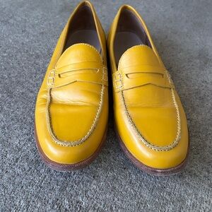 J. Crew Ryan Penny Loafer Scandi Girl SaffronYellow Leather Women’s 7